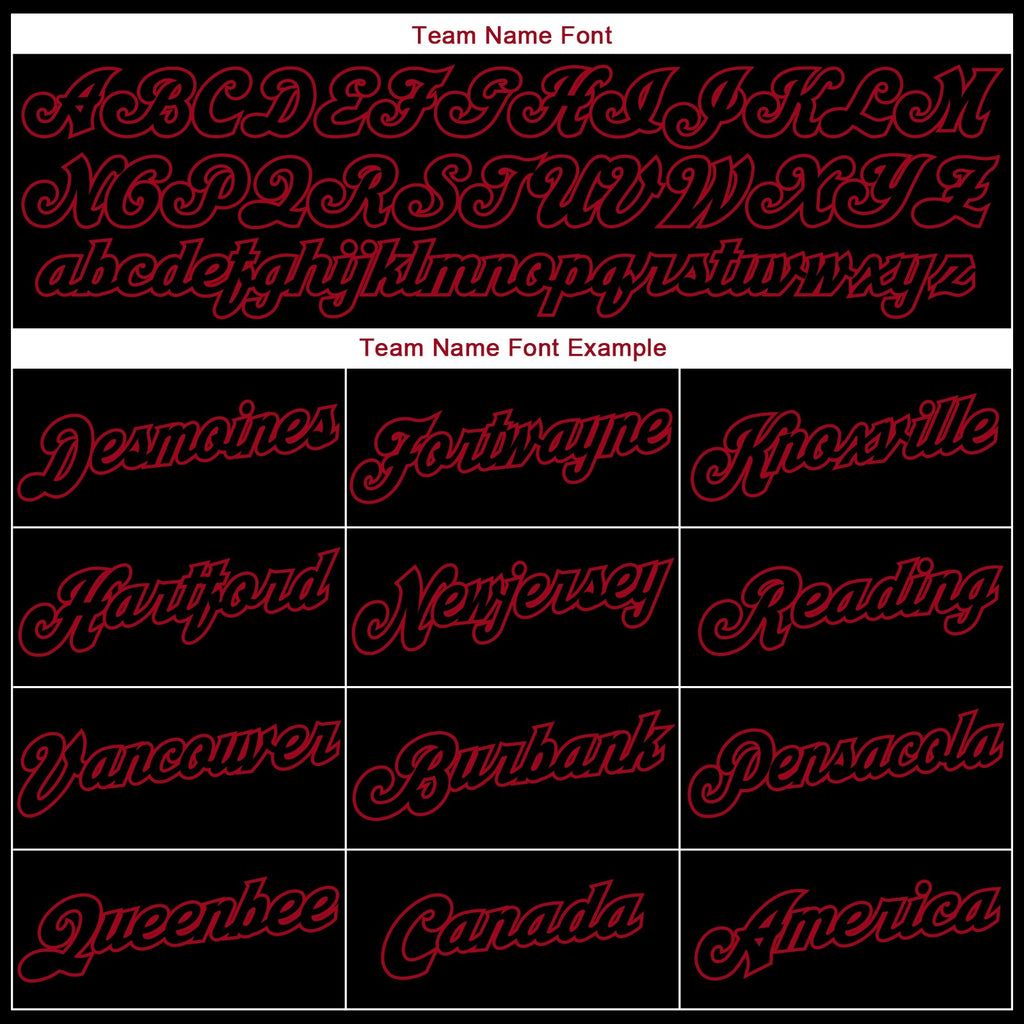 Custom Stitched Black Black-Red Sports Pullover Sweatshirt Hoodie